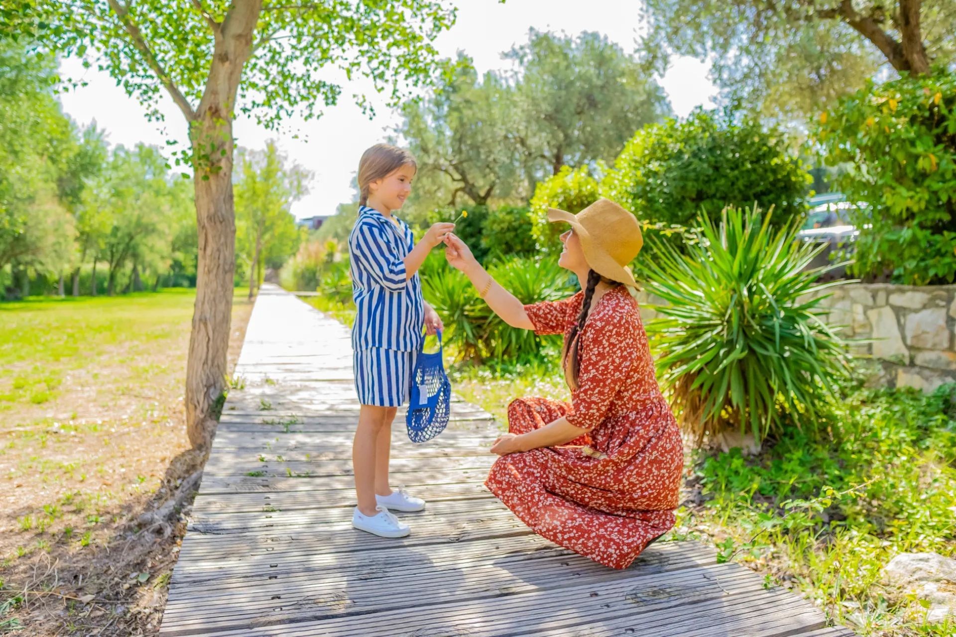 Camping con niños en naturaleza