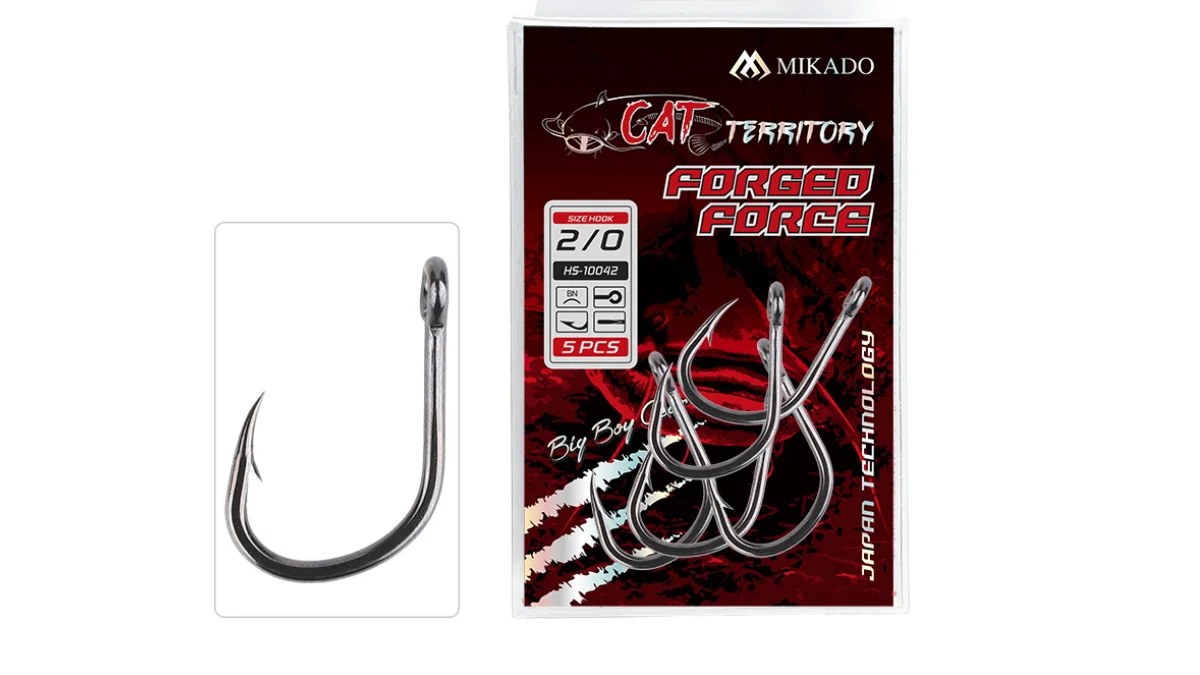 Anzuelos Mikado Cat Territory Forged Force para pesca de siluro